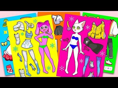 💖 Paper DIY 💖 PINKI x WENDA: Who Slays the Cozy DIY? ✨ Mix & Match | Incredibox Sprunki