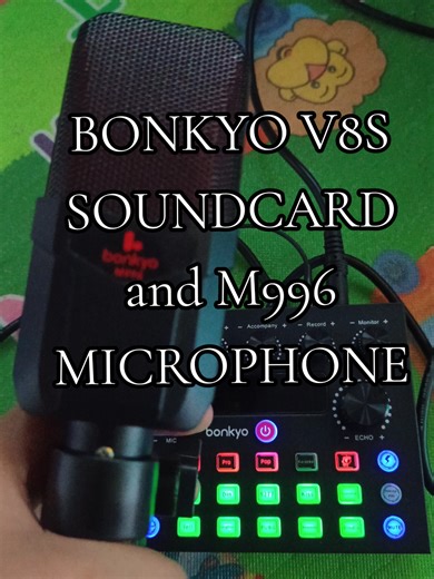 trying this studio-quality soundcard and condenser mic set🎶🎙 #plugandplayit #budgetmicwithsoundcard #contentcreators #bonkyov8s #fyp