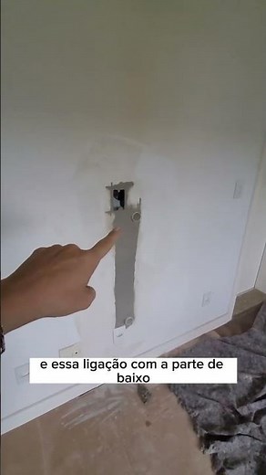 Como esconder os fios da TV na parede sem painel #arquitetura #paineltv #obra #dica