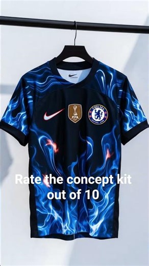 Chelsea Concept Kit "Electric Fire" #football #music #kitdesign #soccer #chelsea #championsleague