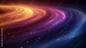 A series of concentric rings gradually shifting in color and density represent market trends over time. The outermost ring stands for the current market while the inner rings