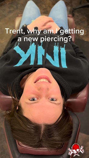 Eternal Tattoo - Columbus NE on Instagram: "POV: You’re the guinea pig for a new piercing technique 😅🐾 Trent experimenting, Aly being brave, and the whole shop cracking up 😂 Would you trust your coworker this much?! 👀✨ 🎬Dr. Stabby- @piercer.tallsman 🎬Test Subject - @alybierman . . . Looking for a quote?! Visit the website below !👇 (link in bio) 🔺WEBSITE: eternaltattoo.tattoo — — — — #eternal #eternaltattoo #columbusne #piercingshop #piercer"