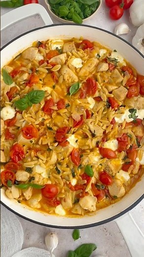 One Pot Caprese Orzo