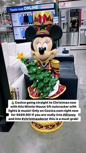 🎄@Costco going straight to Christmas now with this Minnie Mouse 5ft nutcracker with lights and music! Only on Costco.com right now for $689.99! If you are really into #Disney and into #christmasdecor this is a must grab! #costcodeals | Costco Deals