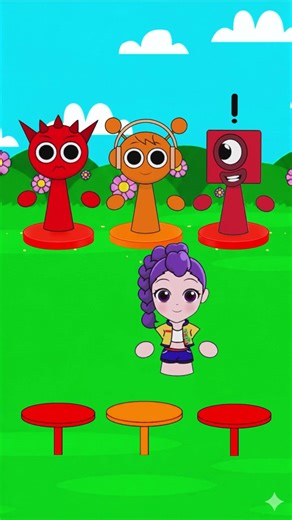 Rumi Sprunki NumberBlocks and Oren and Reddy day 15 #shorts #sprunki