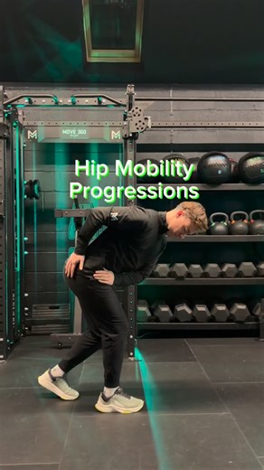 Here are some simple progressions that I might use if someone came to me and was struggling with stiff hips and lacking hip rotation. If you have good range then the hip 90 90 is a good way to keep the hips moving. However, if you are struggling with internal rotation then forcing the hips into those positions is most likely just going to be uncomfortable without actually producing much benefit. First of all the hips need to extend more, producing length through the glutes and opening up space a