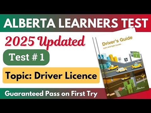 2025 NEW ALBERTA LEARNERS DRIVING TEST | Class 7 knowledge test