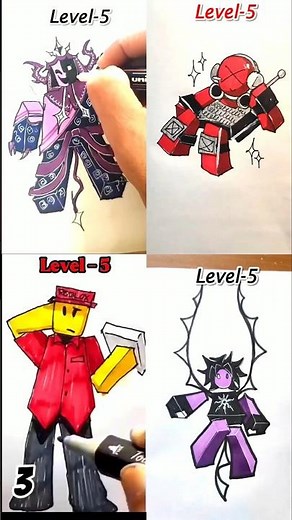Drawing Roblox characters compilation #drawing #art #roblox #howtodraw #tutorial #sketch