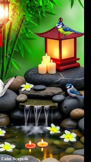 Brid Waterfall Forest Sounds#trending #asmr #diy