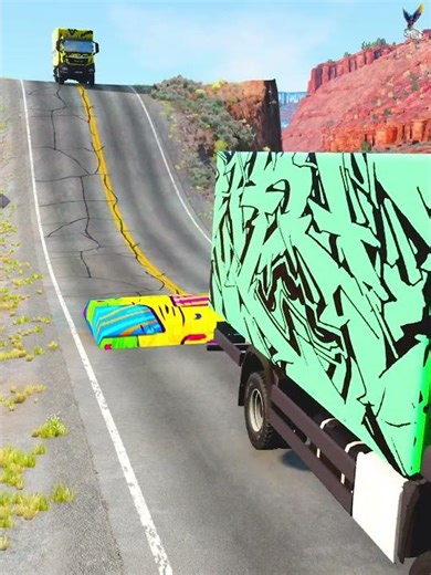 ‎ LKW vs. MEGA SPEEDBUMP! 💥 #shorts #beamng