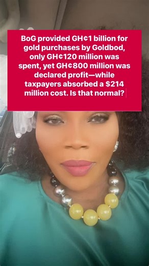 Analysis of GH¢1 Billion Gold Purchase Controversy