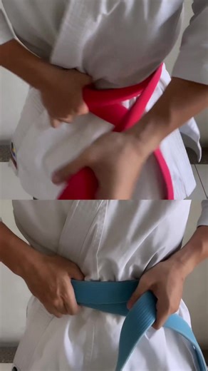 68K views · 1K reactions | How to tie your tournament karate belts. 屢 @jamesgdelossantos | Karatekas | Facebook