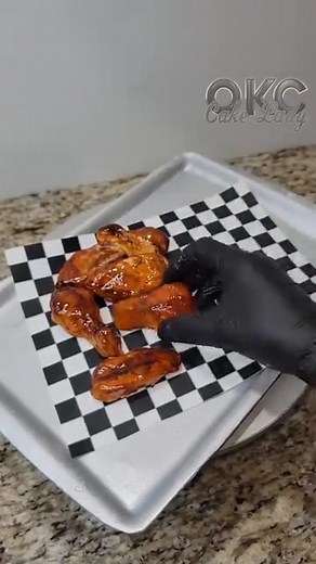Hyper-realistic Chicken Wings Cake | OKC Cake Lady