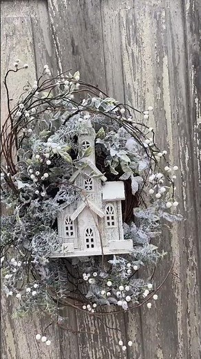 Winter Church Wreath Tutorial | Elegant Holiday Door Wreath DIY