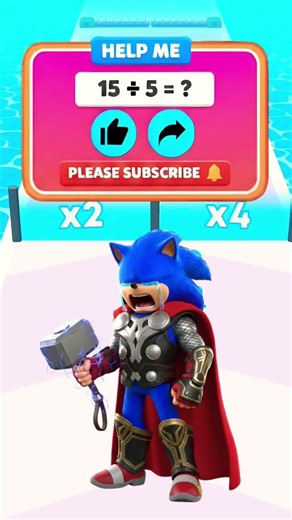 OMG! Sonic vs Sonic | Count Master! #gaming #shortsfeed #shorts