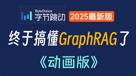 【小白教程】15分钟带你搞懂AI知识图谱GraphRAG（动画版）保姆级教程，小白也能轻松学会！大模型/LLM/GraphRAG/RAG