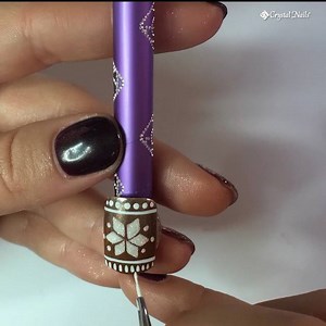 39K views · 723 reactions | Snowflake nail art with sugar effect on...