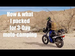 MOTO CAMP PACK LIST • How I packed my Yamaha TW200 for a 3-day moto camping trip - Yamaha TDUB Club