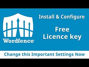 WordFence Free License Key | Installation and Configure setup Tutorial for Beginners | WordPress