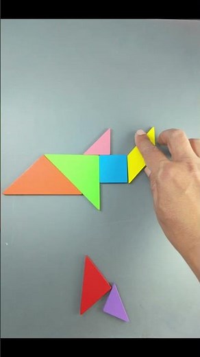 easy tangram drawing shape #tangram #tangrampuzzle #satisfyingart