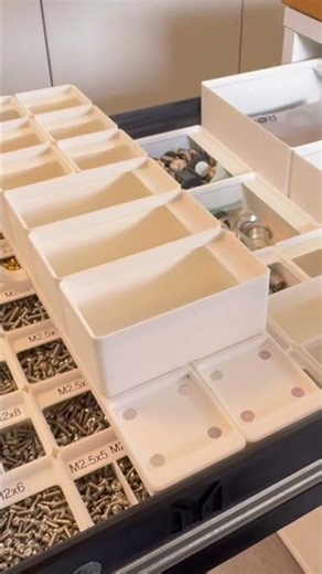 Gridfinity mezzanine tray: magnetic & extendable #ikea #alex #ikeahack #gridfinity #3dprinting