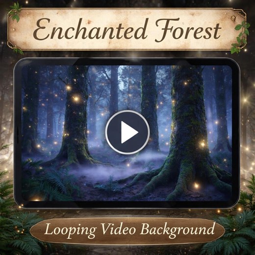 Animated Forest Background | Firefly Forest Loop Video | Cozy Nature Ambience for Streams, Overlays, and Scenes - Etsy