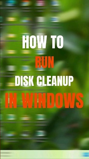 Disk Cleanup in Windows | Cleanmgr In Windows. #shorts #diskcleanup #windows #shortsfeed