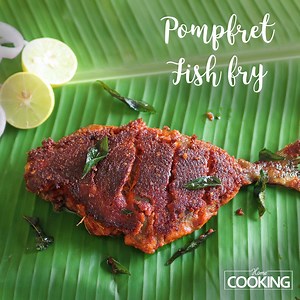 Pomfret Fish Here is the link to Amazon HomeCooking Store where I have curated products that I use and are similar to what I use for your reference and purchase https://www.amazon.in/shop/homecookingshow Ingredients Besan/Gram flour - 2 Tsp Coconut oil Curry leaves For Masala Paste Ginger Garlic Kashmiri Red Chili - 4 nos Salt Turmeric powder - 1/4 Tsp Coriander powder - 1 Tsp Water Goan Masala Fish Fry recipe: https://goo.gl/gmi6za Nethili Fish Fry recipe: https://goo.gl/uoX11G Method 1. Grind 