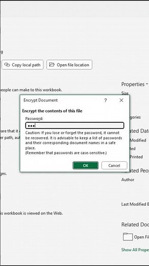How to Password Protect an Excel File from Viewing