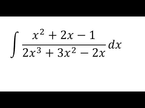 Calculus Help: Integral ∫ (x^2+2x-1)/(2x^3+3x^2-2x) dx - Integration by partial fractions Technique