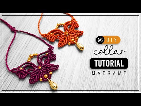 Collar Encanto 💫 Como hacer un collar con hojas de hilo | diy tutorial paso a paso ● necklace 304