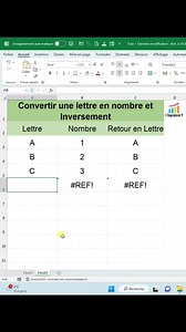 Convertir les lettres de l'alphabet en chiffres et inversement sur Excel #excellence #formation #tutorials #msexcel | L'Ingénieur Y