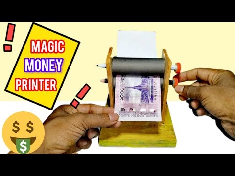 How to make a money printer machine magic | DIY easy trick life hack