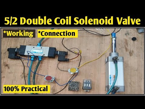 5/2 Double Solenoid Valve Working and Connection! Double Coil Solenoid Valve Working