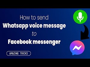 How To Send WhatsApp Voice Message To Messenger