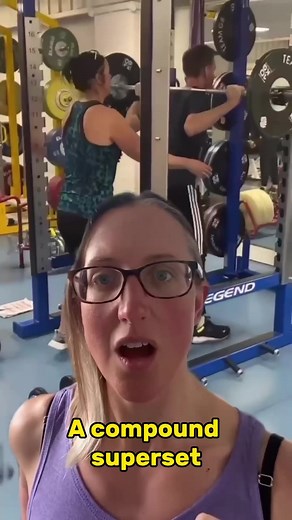 What is a Compound Superset?A Compound Superset is a resistance training system. It features two multi joint exercises back to back on the same MUSCLE, with no rest in between.🙌This creates double the amount of overload on one muscle, as you are reaching overload on the first exercise, before moving onto another exercise (that targets the same muscle) without any rest. Usually the second exercise has a slightly different angle on the muscle fibres which allows for maximal recruitment across the