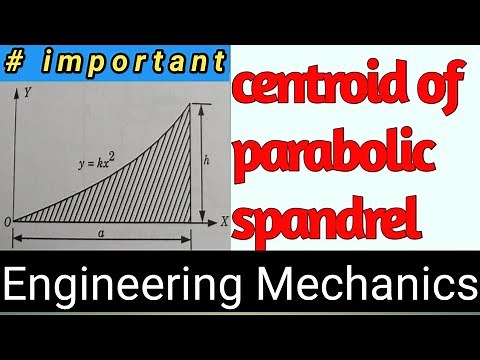 Centroid of parabolic spandrel || centroid 14 || Engineering Mechanics || Sumit Dwivedi ||