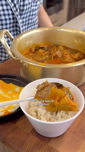 Simple kimchi stew or jjigae
