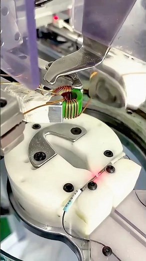 How to make inductor coil in factory? #inductor #electronics #automation #factorytour
