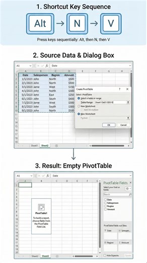 Abdul Sistem | MS Office & PC Tricks Daily on Instagram: "🔹 Alt + N + V – Insert a PivotTable instantly 📊 🔹 Alt + N + S + F – Insert a chart 🔹 Alt + N + F + S – Insert a slicer 🔹 Alt + A + E – Text to Columns 🔹 Alt + A + M – Remove duplicates 🔹 Alt + H + O + I – Auto-fit column width 🔹 Alt + H + M + C – Merge & center 🔹 Alt + W + F + F – Freeze/unfreeze panes 🔹 Alt + W + Q – Zoom to selection 🔹 Alt + Enter – Add a new line inside a cell 🔹 Alt + = – Auto-insert SUM 🔹 Ctrl + T – Conve