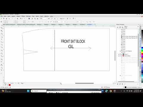 PATTERN GRADING USING COREL DRAW - SKIRT