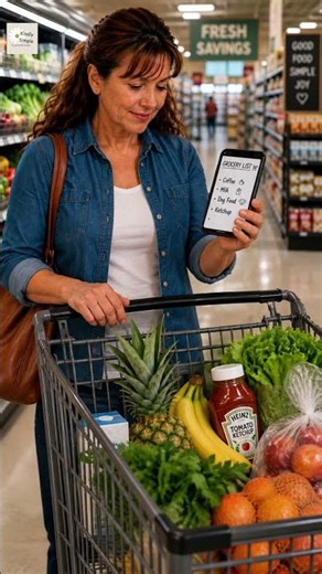 "Darn" I forgot my Grocery List! Never forget again!
