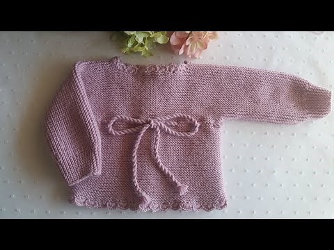 Jersey punto bebé. Patrón paso a paso . Una oveja en las nubes