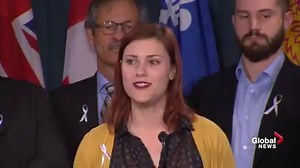 167K views · 1.5K reactions | Meaghan Hennigan, a survivor of the Dawson College shooting, says the federal government isn't doing enough to address gun violence in Canada. "This is Canada. We are Canadians. And we expect and deserve common sense Canadian gun laws." Related: https://globalnews.ca/news/3271442/james-santos-dawson-college-shooting-survivor-graduates-from-police-academy/ | Global News | Facebook
