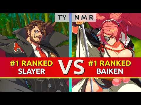 GGST ▰ TY (#1 Ranked Slayer) vs N M R (#1 Ranked Baiken). High Level Gameplay