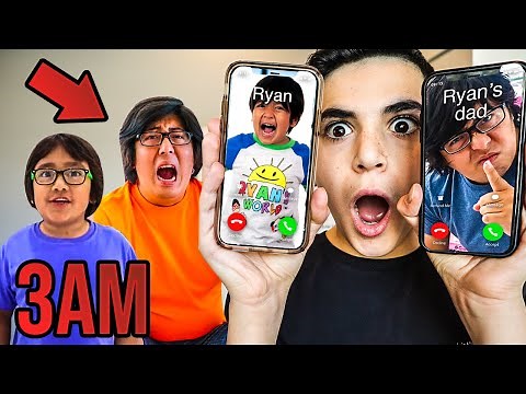 DO NOT CALL RYAN'S WORLD AND RYANS DAD AT THE SAME TIME!! *THEY BROKE INTO MY HOUSE!*