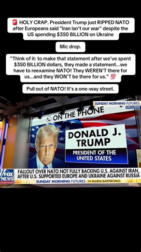 🚨 HOLY CRAP. President Trump just RIPPED NATO after Europeans said