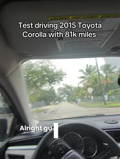 Test Driving a 2015 Toyota Corolla with 81K Miles