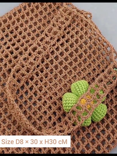 Easy Crochet Mesh Tote Bag Tutorial for Beginners