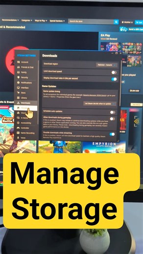 Steam Manage Storage #Steam #SteamTutorial #Gaming #PCGaming #SteamStorage #SteamLibrary #Storage